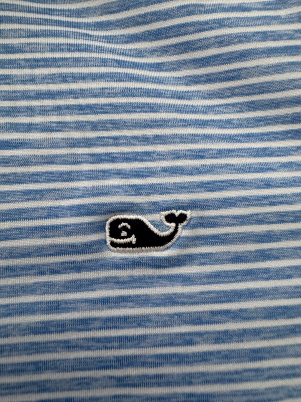 Vineyard Vines Ladies light blue Striped Performance Polo size S - Picture 3 of 6